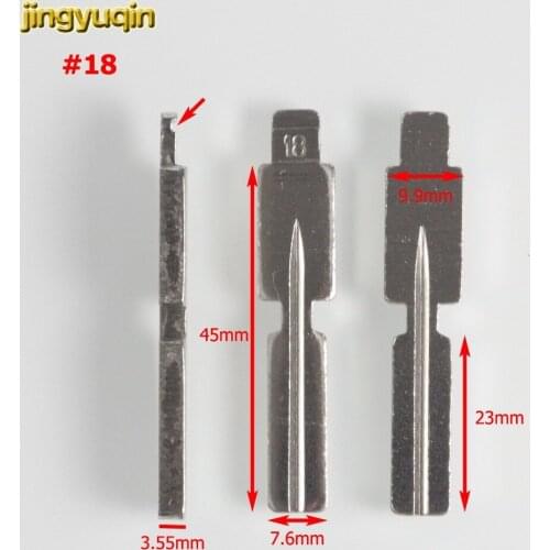 Jingyuqin 10PCS Remote Folding Flip NO.18 Key Blade 18# FOR BMW replacement key blade HU58 Uncut Key