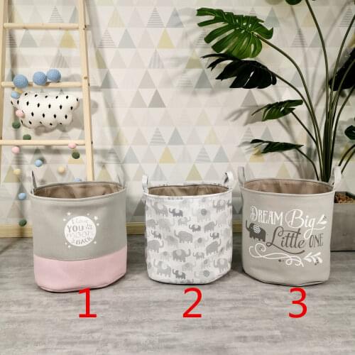 40x33xH40cm fantasy elephant pattern cartoon childrens toy storage basket cloth storage bin storage basket hamper