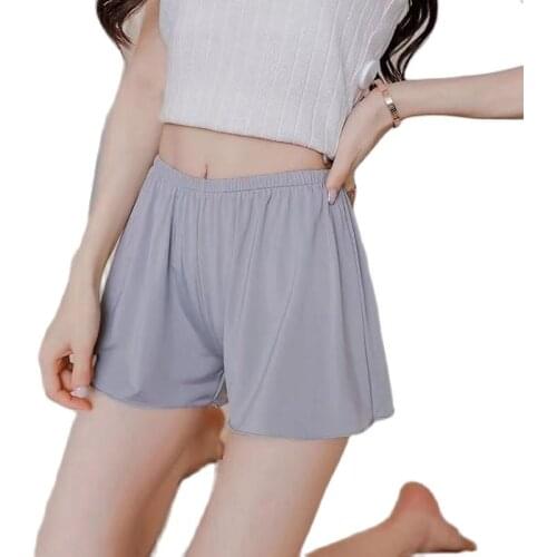 Summer Silk Women Safety Pants Thin Loose Boxer Femme Safety Pants Shorty Under Skirt Bottom Pants Quick Dry Shorts for Women
