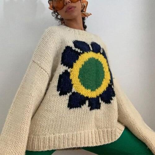 Fashion Full Sleeve Winter Sweater Women Knitted Fashion Knitwear Warm High Neck Beige Oversized Loose Tops Ladies Daily Wear