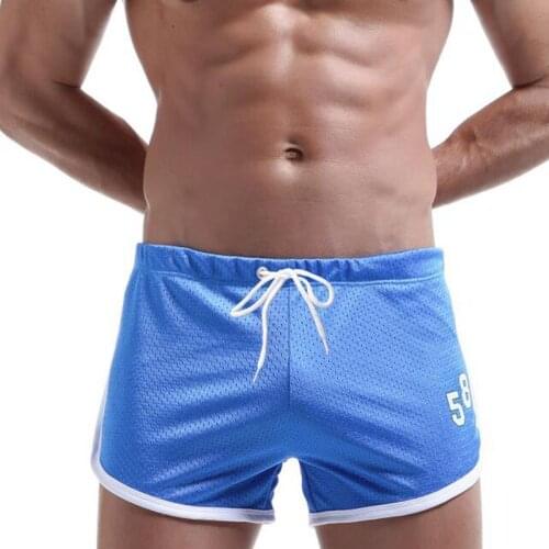 Drop new 2019 hot selling Men Underpant Boxer Shorts Trunks sports gyms quickly dry Cueca Printed Shorts Home Underpants