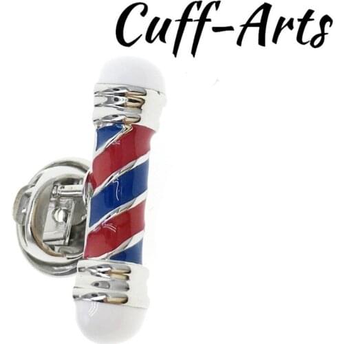 Brooch Lapel Pin For Men Pins and Brooches Barbers Pole Lapel Pin Badge Jewelry Broche PIN de la solapa By Cuffarts P10175