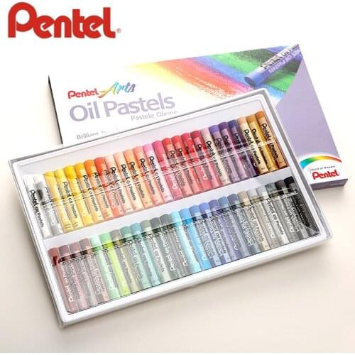 Pentel Arts Oil Pastels Professional Drawing Stick 12/16/25/50 Colors For Kids Kawai Gift Box Pencil colour Painting Stationery