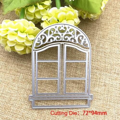 Window Metal Cutting Dies DIY Scrapbooking Paper Stamping Die Decor