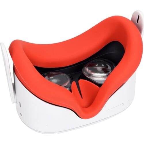 Suitable for Oculus Quest2 VR Glasses Shading Silicone Eye Mask Face Mask Skin Friendly Dustproof and Sweatproof
