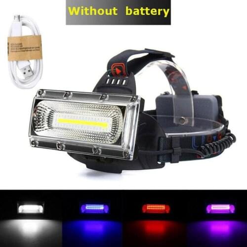 LED Headlamp USB Rechargeable COB LED Headlight Fishing Head Lamp Waterproof Flashlight Torch Lanterna Headlamp for Camping