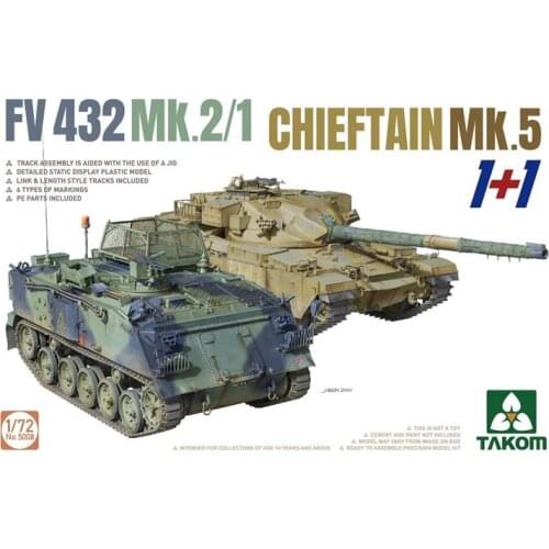 Takom 5008 1/72 scale FV 432 MK.2/1 CHIEFTAIN MK.5 1+1