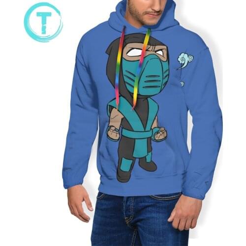 Sub Zero Mortal Kombat Hoodie Sub-Zero Hoodies Stylish Long Sleeve Pullover Hoodie Mens Purple XL Hoodies