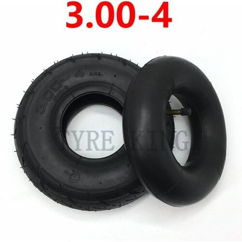 High Quality 3.00-4 Inner Tube Out Tire for Knobby Scooter Go Kart Electric Scooter Highway Tire Accessory