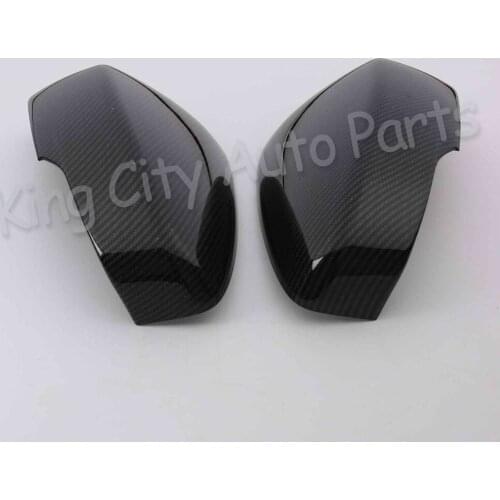 1Pair For Mitsubish Eclipse Cross 2017-2019 Side Rearview Mirror Cover Lid Carbon Fiber Outside Rear View Mirror Cap Shell
