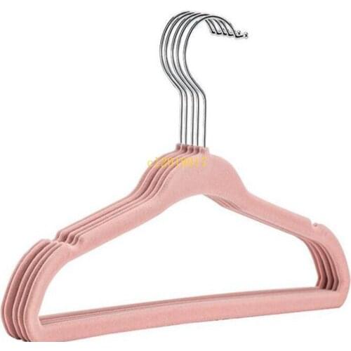 100pcs/lot 28cm Child Hanger Flock Printing Hangers Magic Slip-resistant Baby Hangers Clothes Rack Seamless Hanger