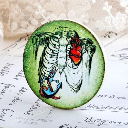 2Pcs 45mm Zebra Unique 3D Embossed Big Round Handmade pattern Wood Cut Pendant make Necklaces, Bracelets,Brooch-(WI-16)