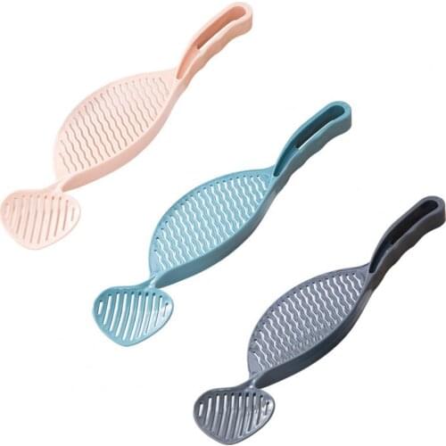2021 Drain Rice Board Multifunctional Handhold Waste Prevent Multifunctional Wash Filtering Rice Drain Spoon for Kitchen