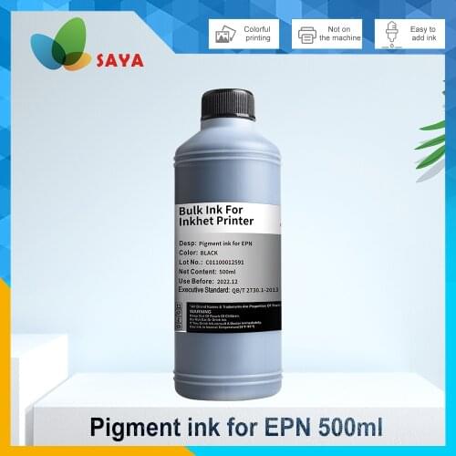 500ml Black Pigment ink for Epson inkjet Printer ink Waterproof ink refill kit