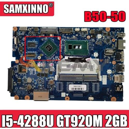 Akemy For Lenovo Ideapad B50-50 100-15IBD Laptop Motherboard NM-A681 Motherboard I5 4288U CPU GT920M 2GB GPU Tested 100% Work
