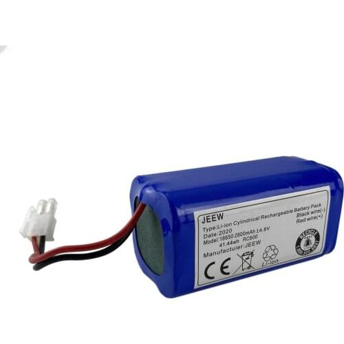 Rechargeable for ILIFE Battery + Brush Filter 14.8V 2800mAh Robotic Vacuum Cleaner Accessories for Chuwi for Ilife A4 A4s A6