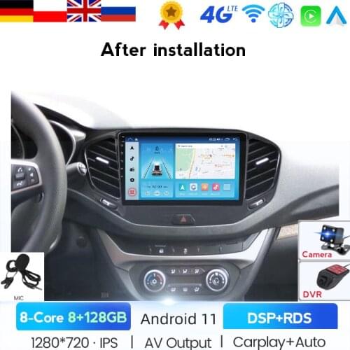 RAM 6G+ROM 128G Android 10.0 Car Player GPS Navigation Multimedia For LADA Vesta Cross Sport Radio 2015 2016 2017-2020 2 Din Gps