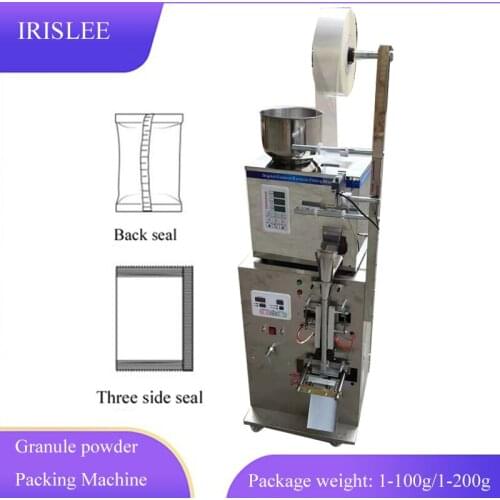 Automatic Granule Plastic Bag Tea Spice Rice Food Material Forming Filling And Sealing Machine Packaging Machienry 1-200g