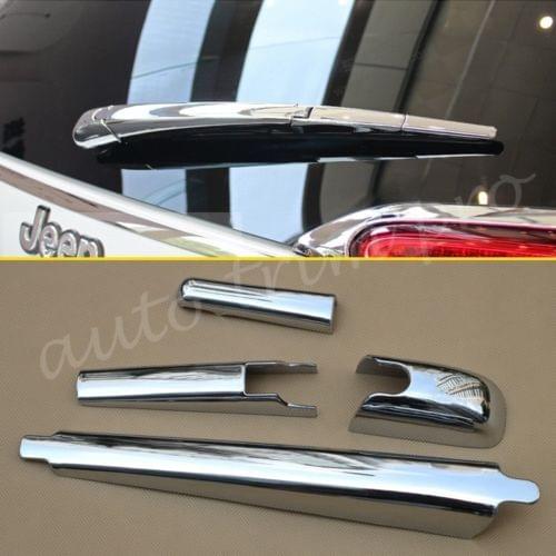 Car Parts ABS Chrome Rear Window Wash Wiper Cover Trim Fit For Jeep Cherokee KL Accessories 2014 2015 2016 2017 2018 2019