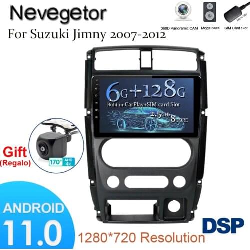 Car Radio Multimedia Video Player GPS Navigation Android 11.0 2 din 4G For Suzuki Jimny 2007 2008 2009 2010 2011 2012