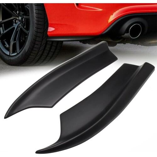 1 Pair For Dodge Charger SRT-Style 2015-2019 Black Car Rear Bumper Lip Aprons