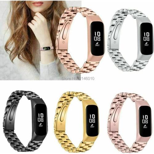Stainless Steel Watch Wrist Band Strap Bracelet for Samsung Galaxy Fit-e SM-R375