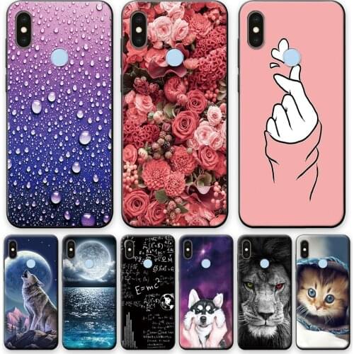 For Xiaomi Mi A2 Lite Case on Xiaomi MiA2 Lite Silicone TPU Phone Case For Xiaomi Mi A2 Lite A2Lite Flower Pop Back Cover Bumper
