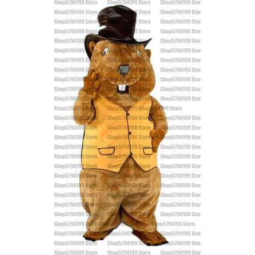 Customised # Mr. Beaver FurryMascot Suit Mascot Costume Costumes Cosplay Animal Party Fancy Dress Carnival Birthday Gift