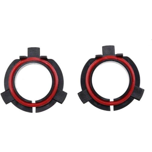 Base Headlight Bulb Adapter Black H7 Holder LED Parts Plastic Replaces