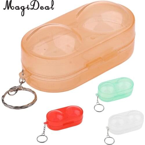 MagiDeal High Quality Plastic Table Tennis Ball Container Box Ping Pong Ball Storage Carry Case Hold up to 2 Balls 4 Colors