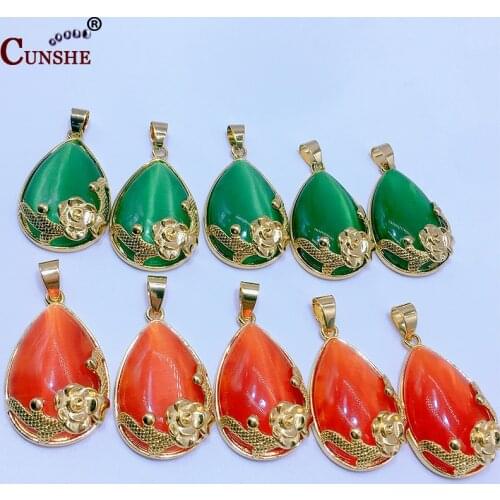 Waterdrop Glass Beads Multicolors Tear Drop Shape Glass Charm Pendant Beads for DIY Necklace Jewelry Accessories