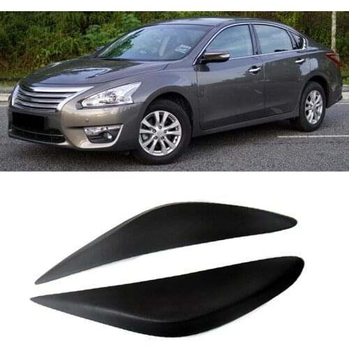 Car Headlight Eyebrows Eyelids Stickers Trim Cover Headlight Lid Resin for Nissan Altima Teana 2013 2014 2015