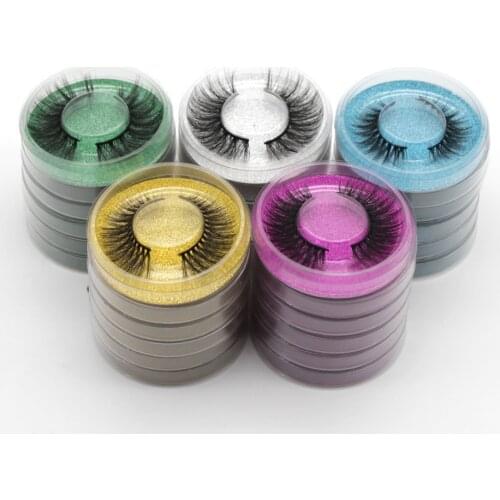 Natural Wispy Thick 3d Faux Mink Lashes Wholesale 10/20/30/50/100 Pairs Lots Cosmetics Makeup Tools Full Strip False Eyelashes