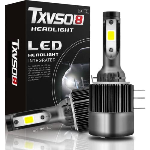 2021 NEW Mini H15 Car Headlight Bulb LED 6000K White Running Lights 12V High Quality Diode lamps 11000LM 55W/bulb with COB Chips