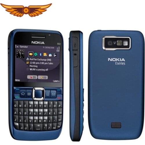 Original unlocked NOKIA E63 cell phones 3G WIFI Bluetooth mp3 player 2MP CAMERA Used Mobile phone