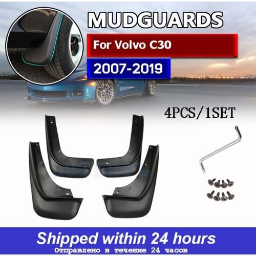 Front Rear Car Mud Flaps For VOLVO C30 (Without Painted Seals) 2007-2013 Mudflaps Splash Guards Flap Mudguards Fender 2010 2011