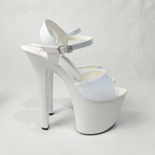 Sexy high heel open-toe summer sandals, 17 cm high performance shoes, dancing shoes