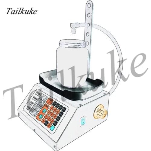 Full-automatic Weighing Quantitative Filling Machine Liquor Beverage Milk Liquid Small-sized Filling CNC Canned High Precision