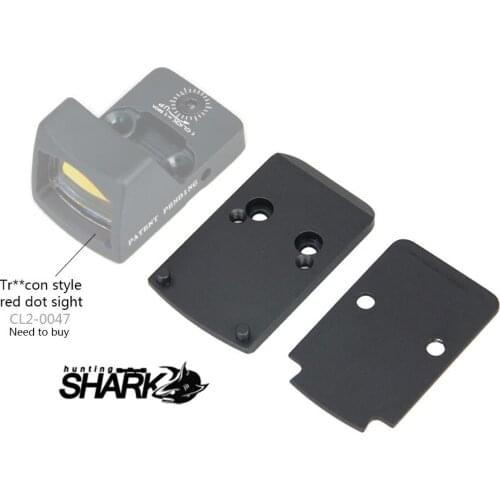 PPT Tactical Black Tan BLACK 6063 Aluminum Length 48mm Width 28.4mm Bottom Rail For Red Dot Scope HS24-0167