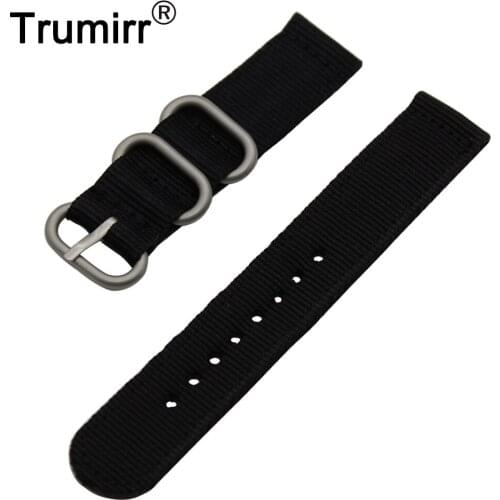 18mm Nylon Watch Band for Withings Activite / Steel / Pop Zulu Fabric Strap Wrist Belt Bracelet Black Brown Blue Green Orange