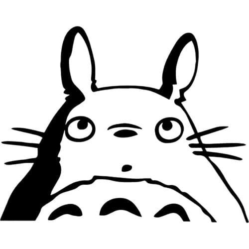 S50714# Various Sizes/Colors Car Stickers Vinyl Decal Cartoon Totoro Motorcycle Decorative Accessories Creative Laptop Helmet