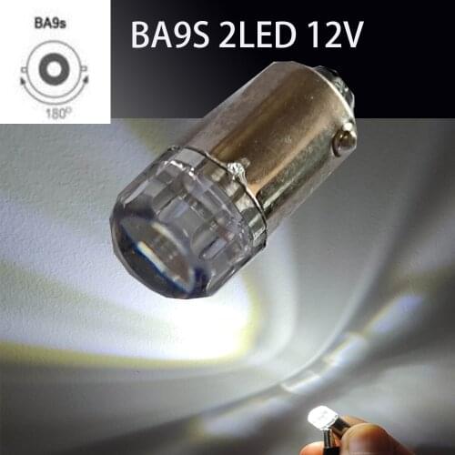 1PCS T4W BA9S LED Blub 12V H6W LED For Car Rear Map light 2835SMD White Auto Parking Reverse Lamp