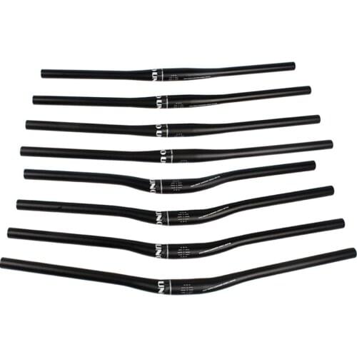 White Logo UNO Aluminium Alloy Mountain Bike Handlebar 31.8*640/680/700/720/740mm Bicycle Flat/Riser Black Bar