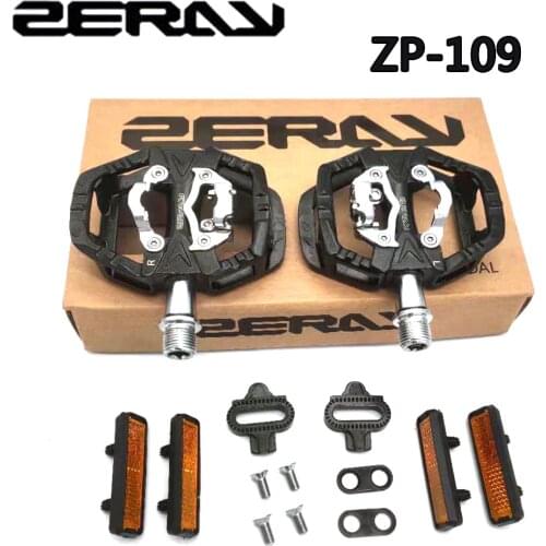 ZERAY ZP-108S ZP-109S Cycling Road Bike MTB Clipless Pedals Self-locking Pedals SPD Compatible Pedals Bike Parts 108s