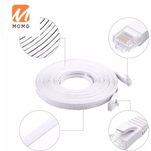1M 2M 5M Custom Any length Flat Patch Cord ethernet Cable for communication Price consultation customer service