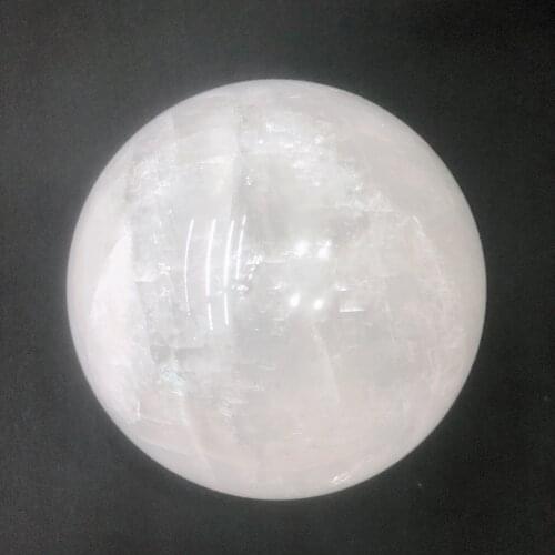 1pc Natural Crystals Quartz White Calcite Sphere Reiki Ball Energy Healing Stones Room Home Aquarium decoration accessories