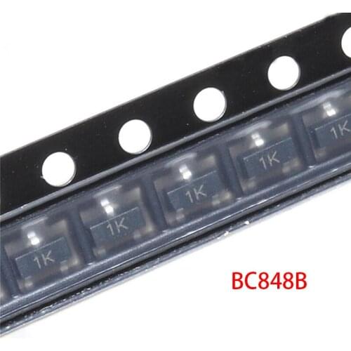 100PCS BC848B SOT23 BC848 SOT SMD SOT-23 1K new transistor