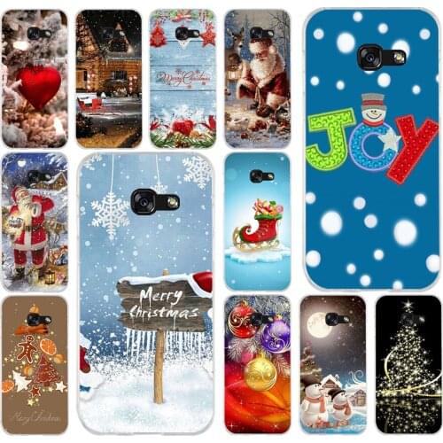 160FG happy New Year Soft Silicone Tpu Cover phone Case for Samsung a3 2016 a5 2017 a6 plus a7 a8 2018 s6 7 8 9