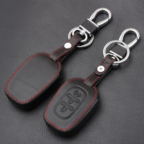 3 Button Leather Car Remote Key Fob Cover Case For Renault Duster Sandero Kwid Logan Clio Captur Laguna Scenic 2016 2017 2018