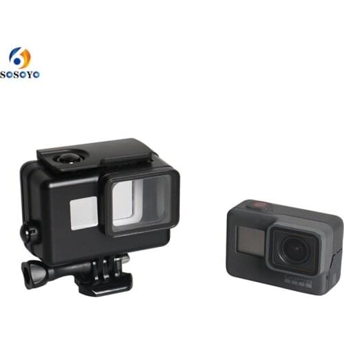 45M Underwater Waterproof Housing Case protective shell Cover for GoPro Hero 6 Hero 5 Action Sports Camera Accessories Black